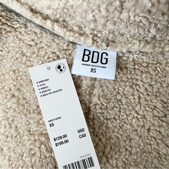 UO Urban Outfitters BDG Oversized Aviator Jacket - Picture 5 of 5